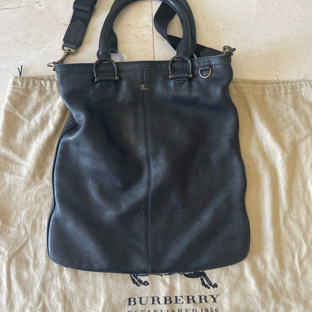 Burberry Leather Messenger Bag